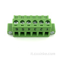 Numero personalizzato Stampings Pitch da 5,08 mm Connettore di blocco del morsetto femminile plug-in con viti flange